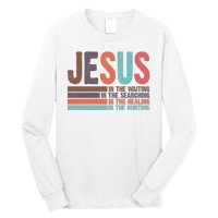 Jesus In The Waiting Quote Christian Vintage Long Sleeve Shirt