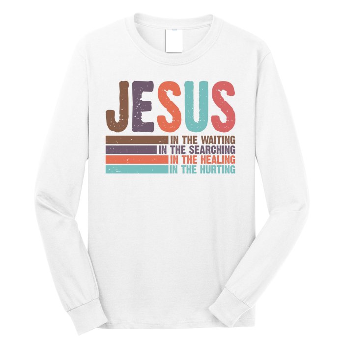 Jesus In The Waiting Quote Christian Vintage Long Sleeve Shirt