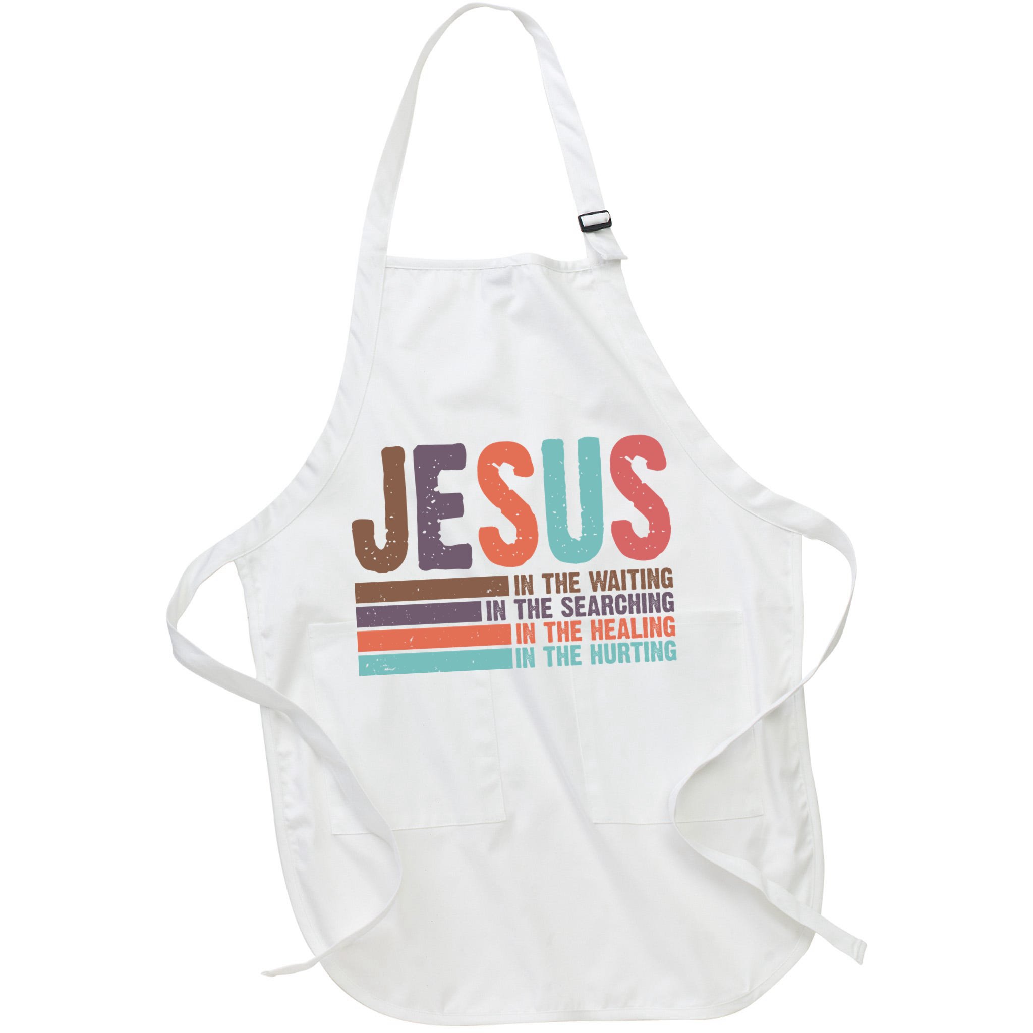 Jesus In The Waiting Quote Christian Vintage Apron
