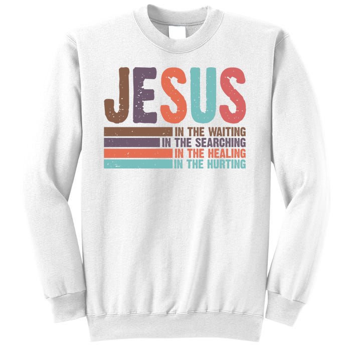 Jesus In The Waiting Quote Christian Vintage Sweatshirt