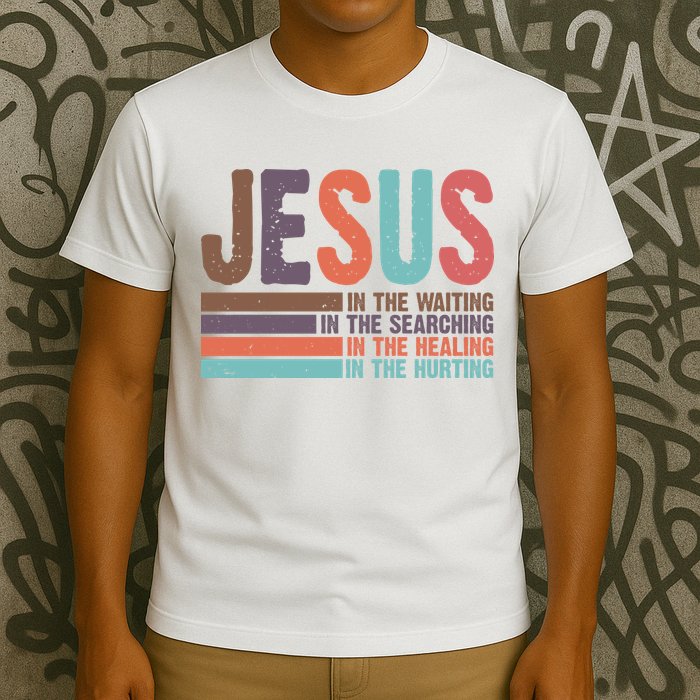 Jesus In The Waiting Quote Christian Vintage T-Shirt