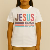 Jesus In The Waiting Quote Christian Vintage T-Shirt