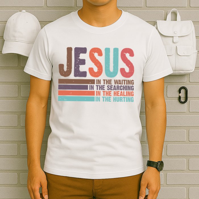 Jesus In The Waiting Quote Christian Vintage T-Shirt
