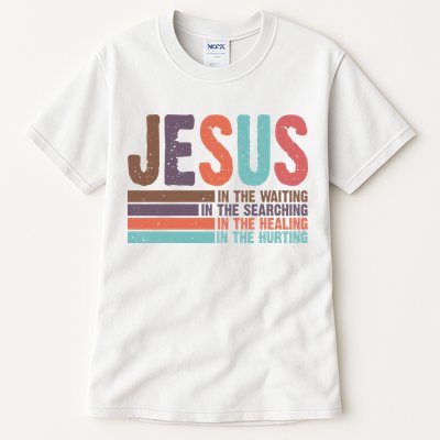 Jesus In The Waiting Quote Christian Vintage Tall T-Shirt