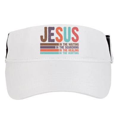 Jesus In The Waiting Quote Christian Vintage Adult Drive Performance Visor