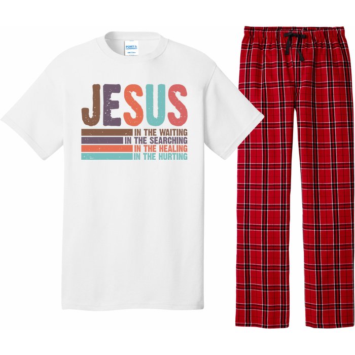 Jesus In The Waiting Quote Christian Vintage Pajama Set