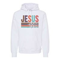 Jesus In The Waiting Quote Christian Vintage Premium Hoodie