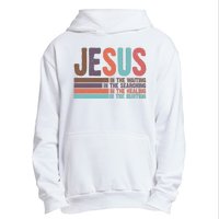 Jesus In The Waiting Quote Christian Vintage Urban Pullover Hoodie