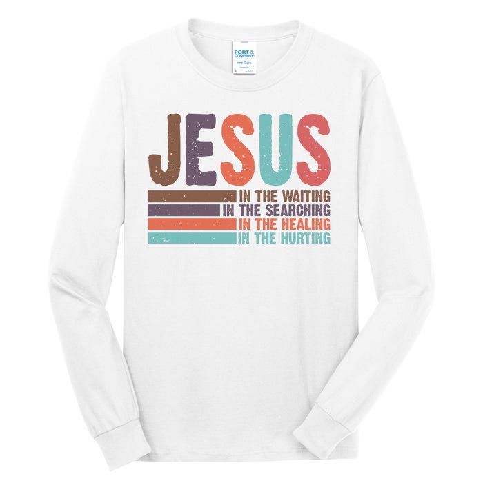 Jesus In The Waiting Quote Christian Vintage Tall Long Sleeve T-Shirt