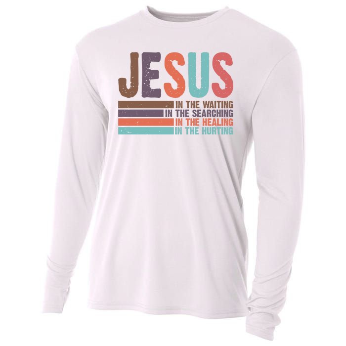 Jesus In The Waiting Quote Christian Vintage Cooling Performance Long Sleeve Crew