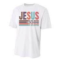 Jesus In The Waiting Quote Christian Vintage Performance Sprint T-Shirt