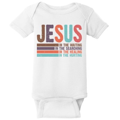 Jesus In The Waiting Quote Christian Vintage Baby Bodysuit
