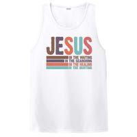 Jesus In The Waiting Quote Christian Vintage PosiCharge Competitor Tank