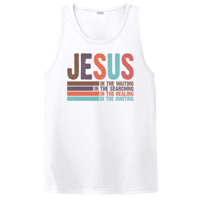 Jesus In The Waiting Quote Christian Vintage PosiCharge Competitor Tank