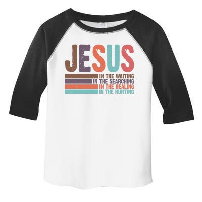 Jesus In The Waiting Quote Christian Vintage Toddler Fine Jersey T-Shirt