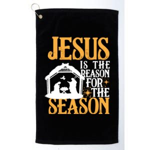 Jesus Is The Reason For The Season Christian Christmas Meaningful Gift Platinum Collection Golf Towel