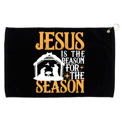 Jesus Is The Reason For The Season Christian Christmas Meaningful Gift Grommeted Golf Towel