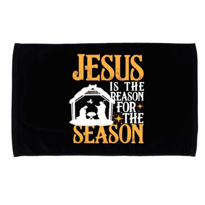 Jesus Is The Reason For The Season Christian Christmas Meaningful Gift Microfiber Hand Towel