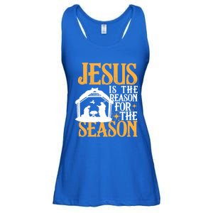 Jesus Is The Reason For The Season Christian Christmas Meaningful Gift Ladies Essential Flowy Tank