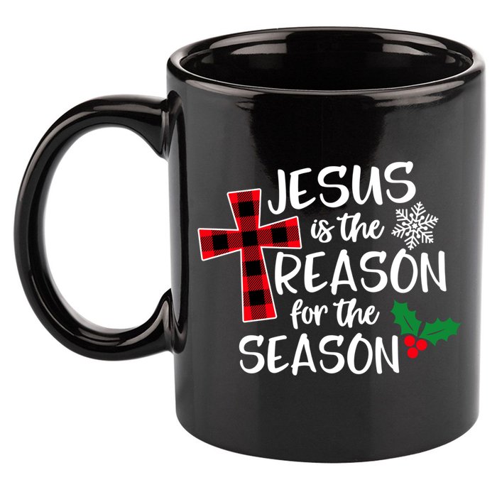 Jesus Is The Reason For The Season Christian Christmas Meaningful Gift 11oz C Handle Ceramic Mug