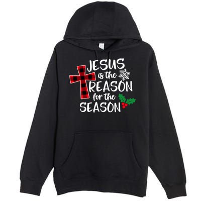 Jesus Is The Reason For The Season Christian Christmas Meaningful Gift Premium Pullover Hoodie