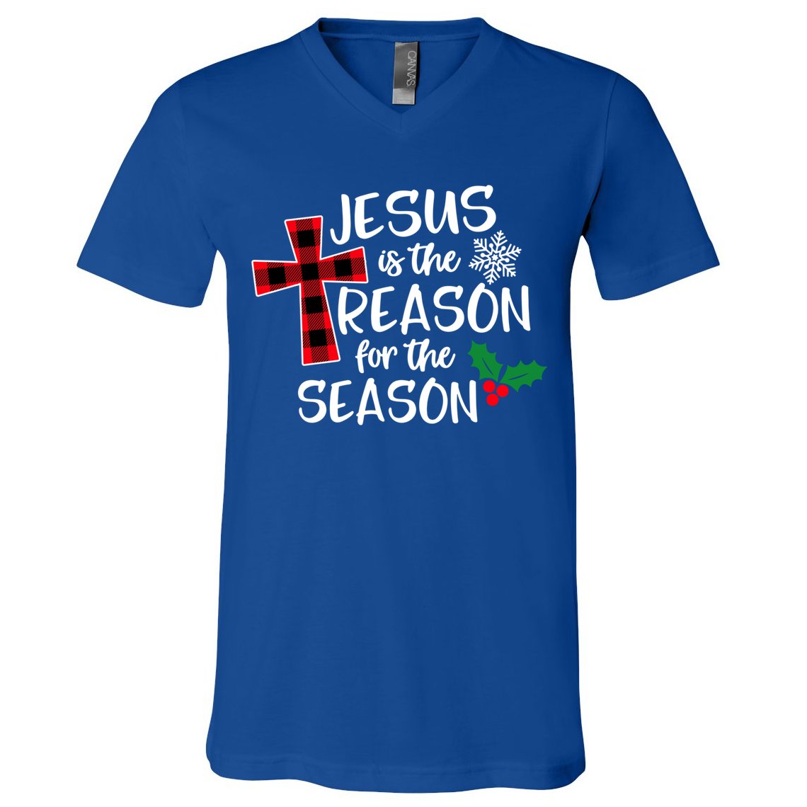 Jesus Is The Reason For The Season Christian Christmas Meaningful Gift V-Neck T-Shirt