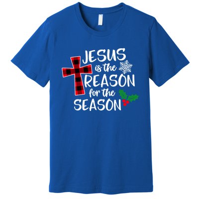 Jesus Is The Reason For The Season Christian Christmas Meaningful Gift Premium T-Shirt