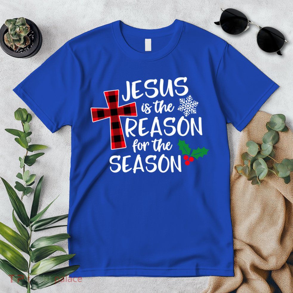 Jesus Is The Reason For The Season Christian Christmas Meaningful Gift Premium T-Shirt