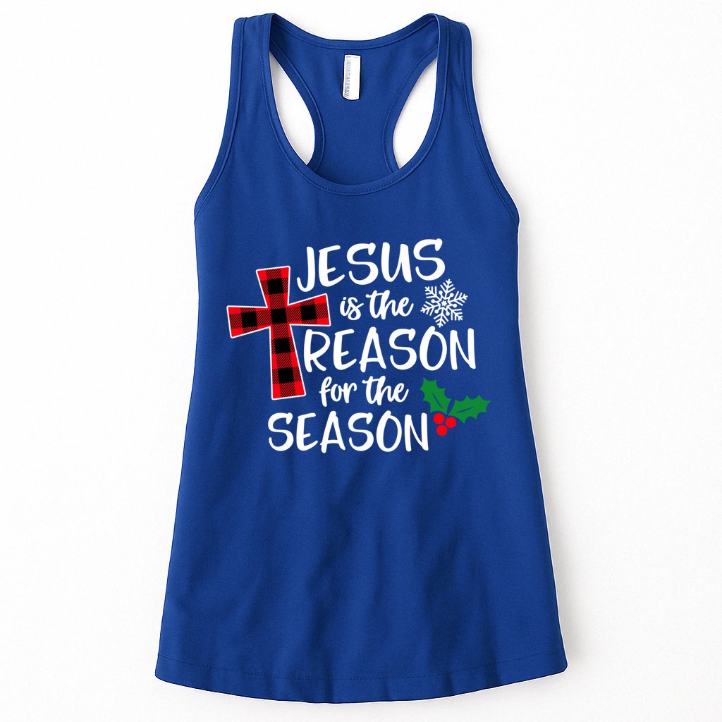 Jesus Is The Reason For The Season Christian Christmas Meaningful Gift Womens Tank Top