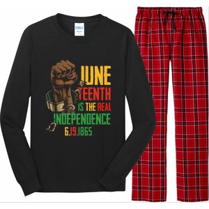 Juneteenth Is The Real Independence Day 1865 Freedom Pride Long Sleeve Pajama Set