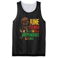 Juneteenth Is The Real Independence Day 1865 Freedom Pride Mesh Reversible Basketball Jersey Tank