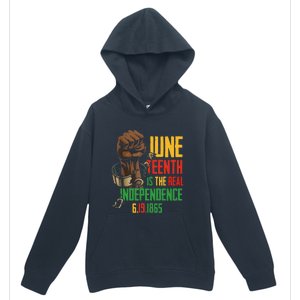 Juneteenth Is The Real Independence Day 1865 Freedom Pride Urban Pullover Hoodie