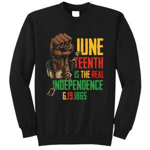 Juneteenth Is The Real Independence Day 1865 Freedom Pride Sweatshirt