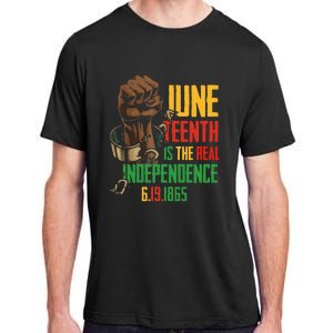 Juneteenth Is The Real Independence Day 1865 Freedom Pride Adult ChromaSoft Performance T-Shirt