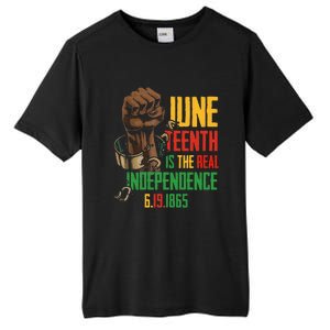 Juneteenth Is The Real Independence Day 1865 Freedom Pride Tall Fusion ChromaSoft Performance T-Shirt