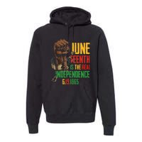 Juneteenth Is The Real Independence Day 1865 Freedom Pride Premium Hoodie