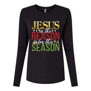 Jesus Is The Reason For This Season Xmas Christmas Gift Womens Cotton Relaxed Long Sleeve T-Shirt