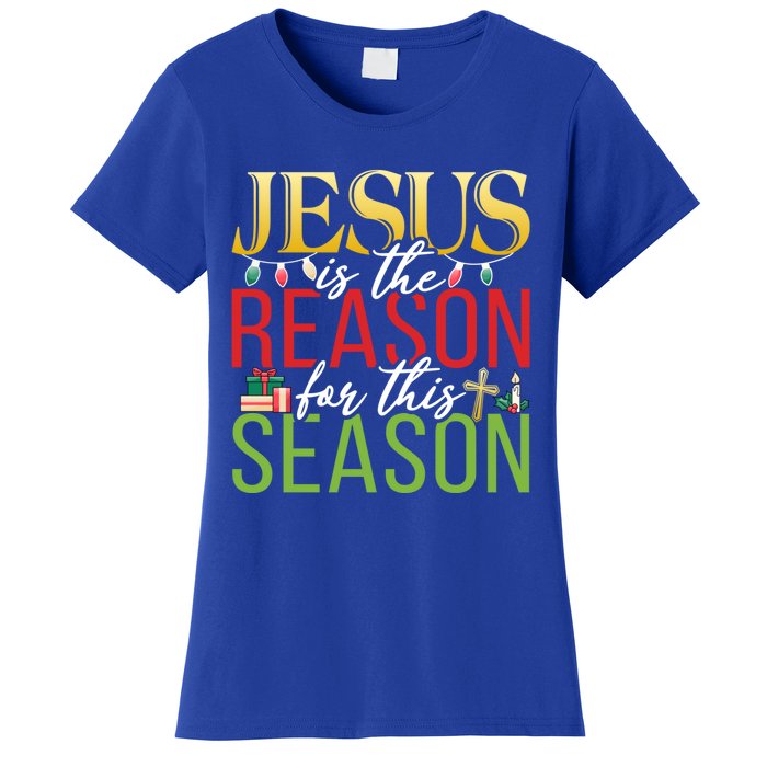 Jesus Is The Reason For This Season Xmas Christmas Gift Women's T-Shirt