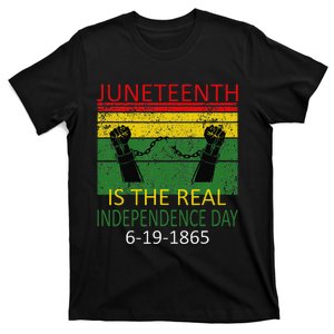 Juneteenth Is The Real Independence Day Black June 1865 T-Shirt