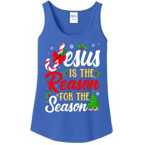 Jesus Is The Reason For The Season Christian Christmas Xmas Gift Ladies Essential Tank