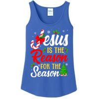 Jesus Is The Reason For The Season Christian Christmas Xmas Gift Ladies Essential Tank