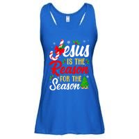 Jesus Is The Reason For The Season Christian Christmas Xmas Gift Ladies Essential Flowy Tank