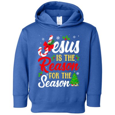 Jesus Is The Reason For The Season Christian Christmas Xmas Gift Toddler Hoodie