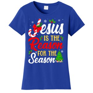 Jesus Is The Reason For The Season Christian Christmas Xmas Gift Women's T-Shirt