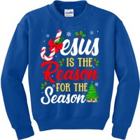 Jesus Is The Reason For The Season Christian Christmas Xmas Gift Kids Sweatshirt