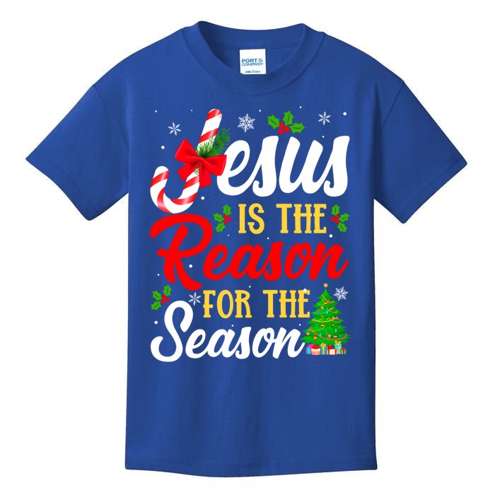 Jesus Is The Reason For The Season Christian Christmas Xmas Gift Kids T-Shirt