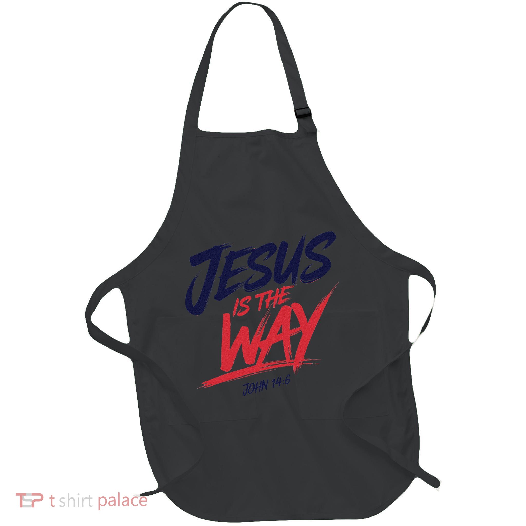 Jesus Is The Way John 146 Urban Style Full-Length Apron With Pockets