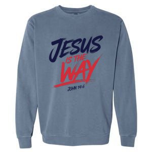 Jesus Is The Way John 146 Urban Style Garment-Dyed Sweatshirt