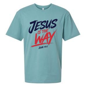 Jesus Is The Way John 146 Urban Style Sueded Cloud Jersey T-Shirt