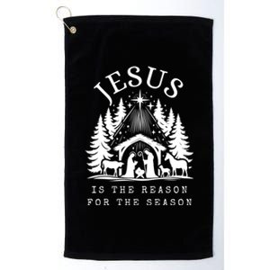 Jesus Is The Reason For The Season Festive Christmas Carol Cute Gift Platinum Collection Golf Towel